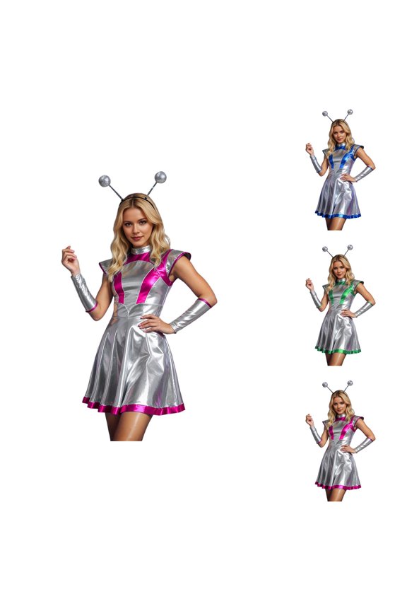 Adult Futuristic Elegant Court Style Alien Character Roleplay Outfit