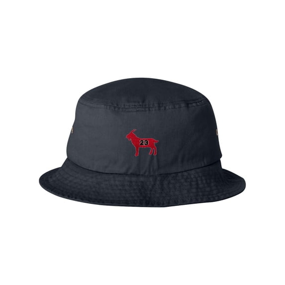 Adult G.O.A.T. Jordan #23 Goat Greatest Of All Time Embroidered Bucket Cap Dad Hat