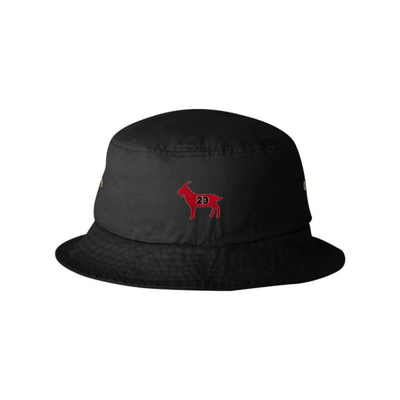 Adult G.O.A.T. Jordan #23 Goat Greatest Of All Time Embroidered Bucket Cap Dad Hat