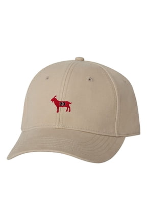 Adult G.O.A.T. Jordan #23 Goat Greatest Of All Time Embroidered Dad Hat Structured Cap
