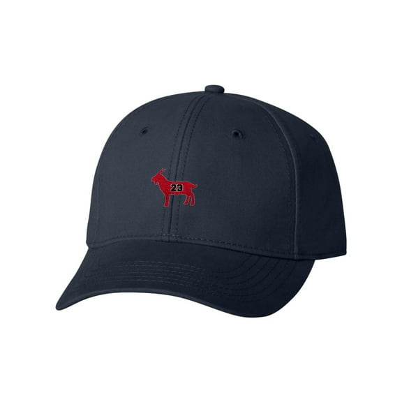 Adult G.O.A.T. Jordan #23 Goat Greatest Of All Time Embroidered Dad Hat Structured Cap