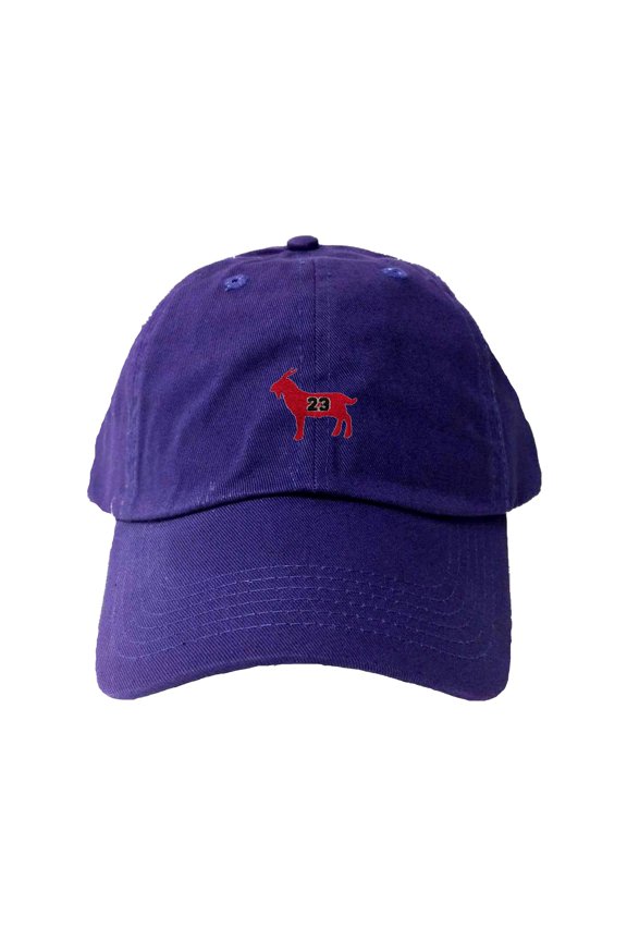 Adult G.O.A.T. Jordan #23 Goat Greatest Of All Time Embroidered Dad Hat