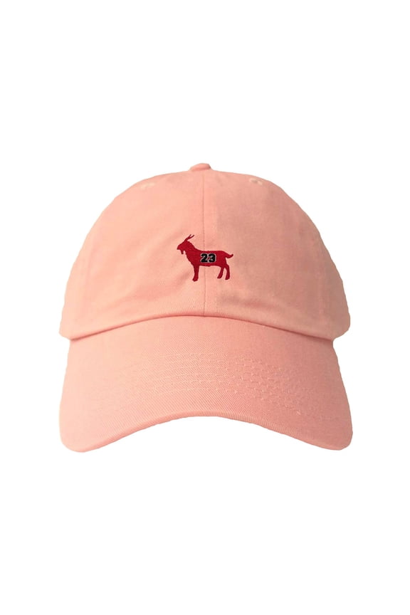 Adult G.O.A.T. Jordan #23 Goat Greatest Of All Time Embroidered Dad Hat