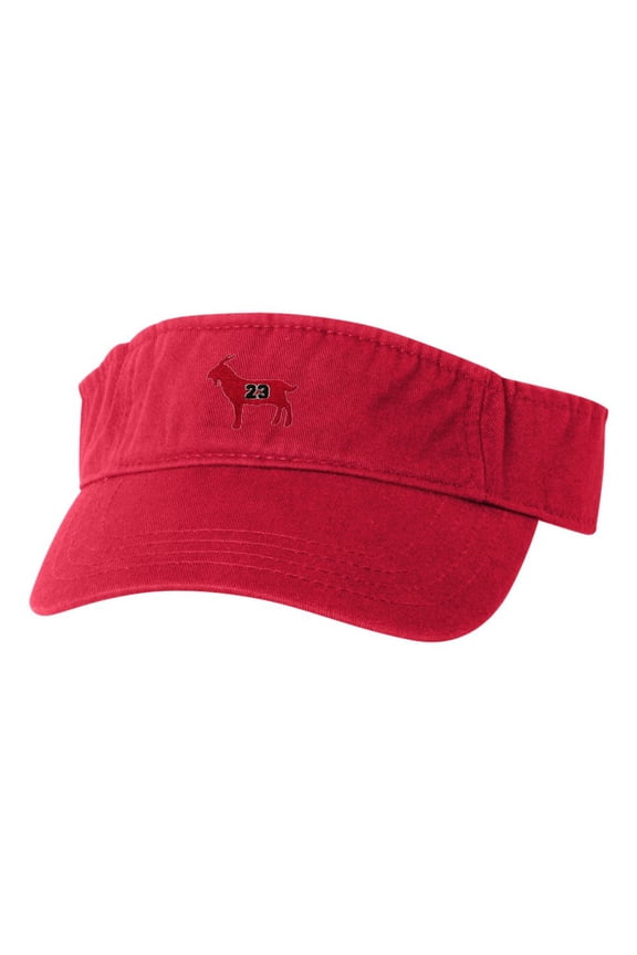 Adult G.O.A.T. Jordan #23 Goat Greatest Of All Time Embroidered Visor Dad Hat
