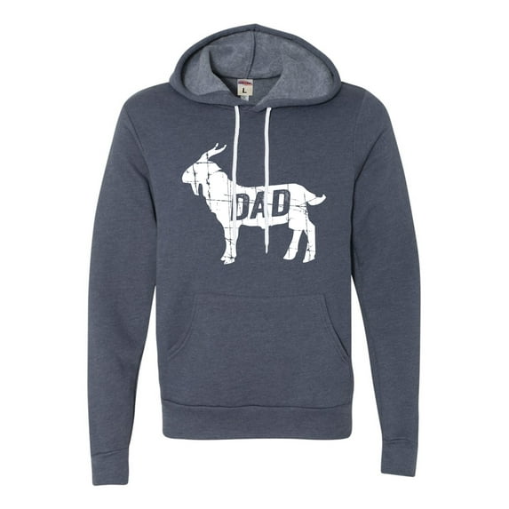 Adult GOAT Dad Greatest Of All Time Funny Father's Day Deluxe Super Soft Sweatshirt Hoodie