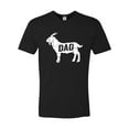 thumbnail image 1 of Adult GOAT Dad Greatest Of All Time Funny Father's Day Deluxe T-Shirt, 1 of 1