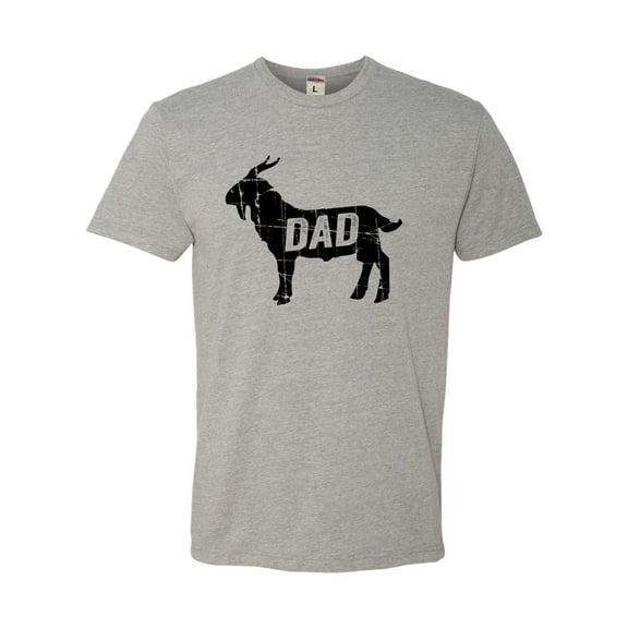 Adult GOAT Dad Greatest Of All Time Funny Father's Day Deluxe T-Shirt