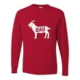 thumbnail image 1 of Adult GOAT Dad Greatest Of All Time Funny Father's Day Long Sleeve T-Shirt, 1 of 1