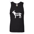 thumbnail image 1 of Adult GOAT Dad Greatest Of All Time Funny Father's Day Sleeveless Tank Top Cotton T-Shirt, 1 of 1