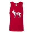 thumbnail image 1 of Adult GOAT Dad Greatest Of All Time Funny Father's Day Sleeveless Tank Top Cotton T-Shirt, 1 of 1