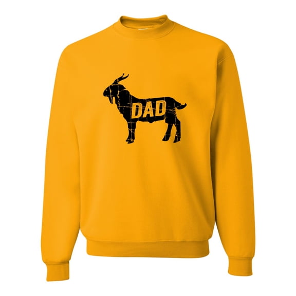 Adult GOAT Dad Greatest Of All Time Funny Father's Day Sweatshirt Crewneck