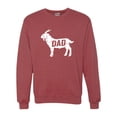 thumbnail image 1 of Adult GOAT Dad Greatest Of All Time Funny Father's Day Sweatshirt Crewneck, 1 of 1
