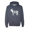 thumbnail image 1 of Adult GOAT Dad Greatest Of All Time Funny Father's Day Sweatshirt Hoodie, 1 of 1