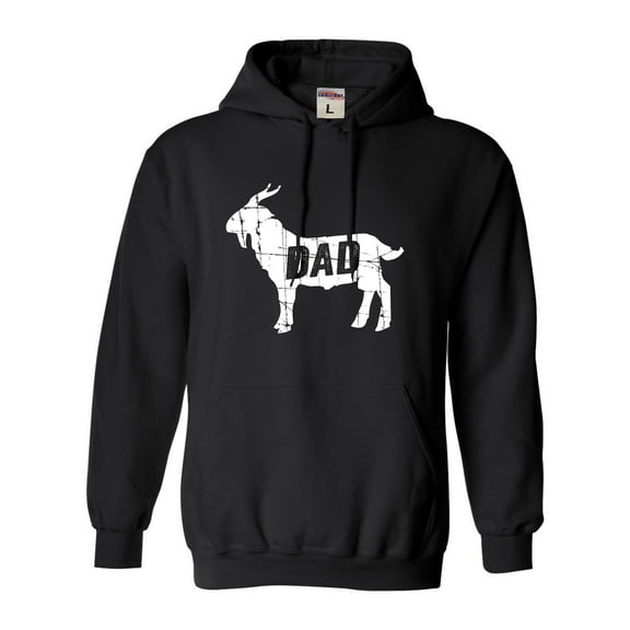 Adult GOAT Dad Greatest Of All Time Funny Father's Day Sweatshirt Hoodie