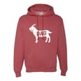 thumbnail image 1 of Adult GOAT Dad Greatest Of All Time Funny Father's Day Sweatshirt Hoodie, 1 of 1