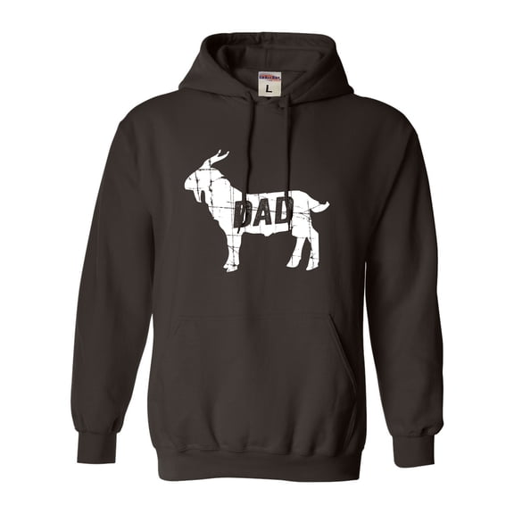 Adult GOAT Dad Greatest Of All Time Funny Father's Day Sweatshirt Hoodie