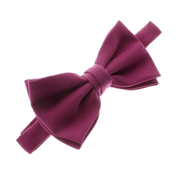 Adult Gabardine Adjustable Pre-Tied Bow Tie - Mulberry