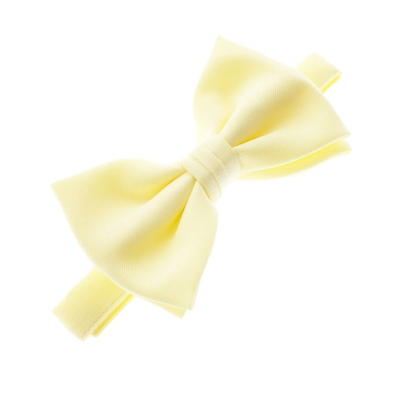 Adult Gabardine Adjustable Pre-Tied Bow Tie - Soft Yellow