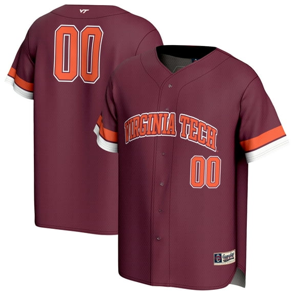 Adult GameDay Greats #00 Maroon Virginia Tech Hokies Lightweight Collegiate Baseball Fashion Jersey