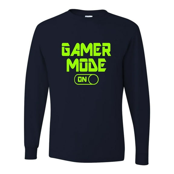 Adult Gamer Mode On Funny Gaming Long Sleeve T-Shirt