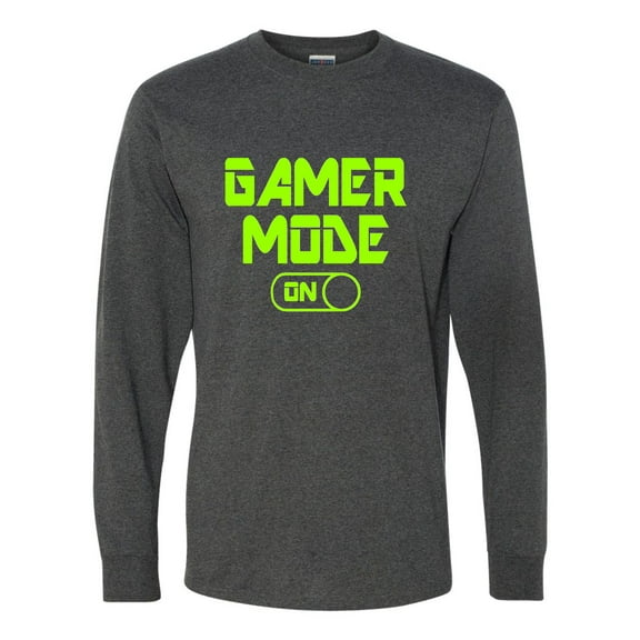Adult Gamer Mode On Funny Gaming Long Sleeve T-Shirt