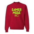 thumbnail image 1 of Adult Gamer Mode On Funny Gaming Sweatshirt Crewneck, 1 of 1