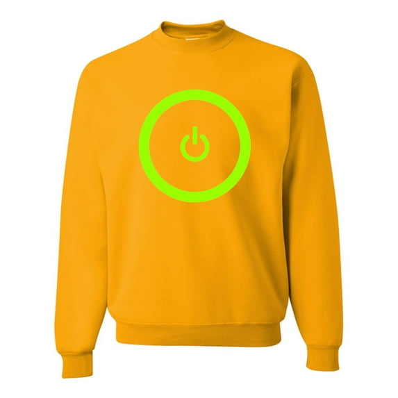 Adult Gaming Power Button Gamer Pride Sweatshirt Crewneck