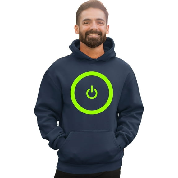 Adult Gaming Power Button Gamer Pride Sweatshirt Hoodie