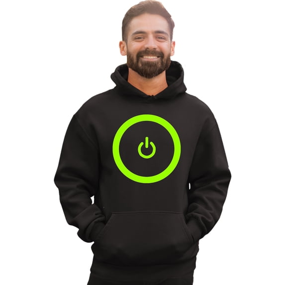 Adult Gaming Power Button Gamer Pride Sweatshirt Hoodie