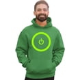 thumbnail image 1 of Adult Gaming Power Button Gamer Pride Sweatshirt Hoodie, 1 of 1