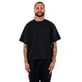 thumbnail image 1 of Adult Garment-Dyed Drop-Shoulder T-Shirt - BLACK L, 1 of 1