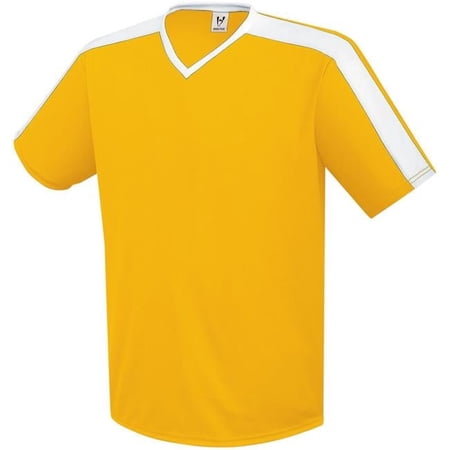 Adult Genesis Soccer Jersey, Athletic Gold & White - Large