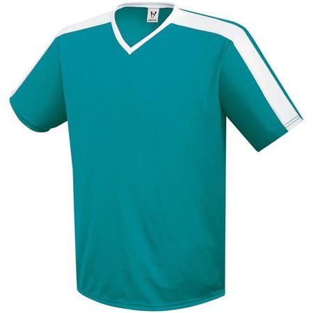 Adult Genesis Soccer Jersey, Teal & White - Small