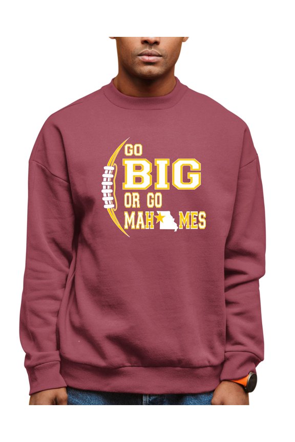 Adult Go Big Or Go Home City Of Kansas City Pride Sweatshirt Crewneck