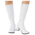 thumbnail image 1 of Rubies White Gogo Boots for Adults, Women's size 9, 1 of 2