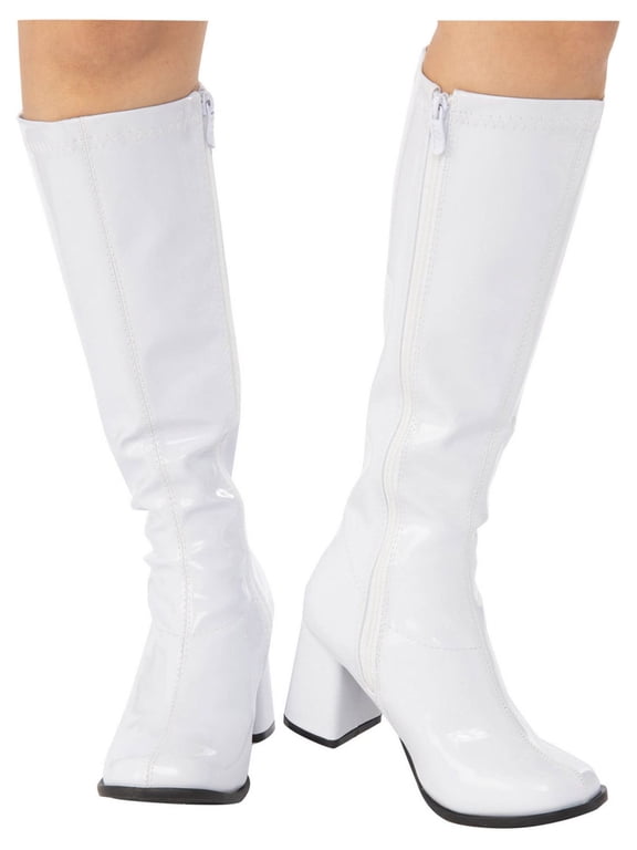 White Gogo Boots for Adults, Women's size 10