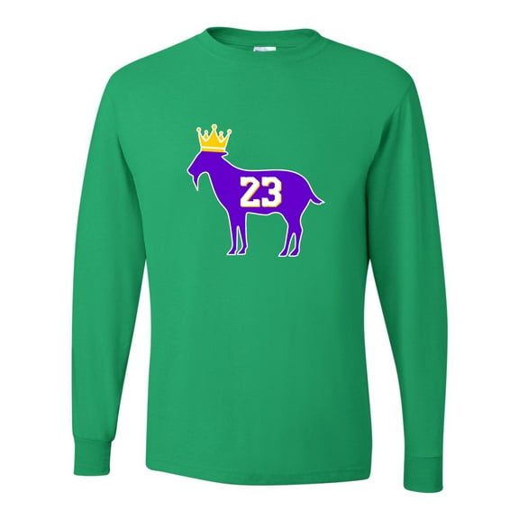 Adult Goat James G.O.A.T. King Long Sleeve T-Shirt