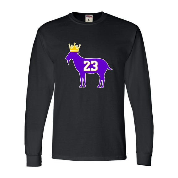 Adult Goat James G.O.A.T. King Long Sleeve T-Shirt