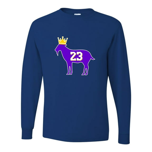 Adult Goat James G.O.A.T. King Long Sleeve T-Shirt