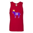thumbnail image 1 of Adult Goat James G.O.A.T. King Sleeveless Tank Top Cotton T-Shirt, 1 of 1