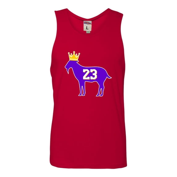 Adult Goat James G.O.A.T. King Sleeveless Tank Top Cotton T-Shirt