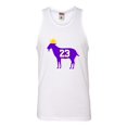 thumbnail image 1 of Adult Goat James G.O.A.T. King Sleeveless Tank Top Cotton T-Shirt, 1 of 1