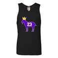 thumbnail image 1 of Adult Goat James G.O.A.T. King Sleeveless Tank Top Cotton T-Shirt, 1 of 1