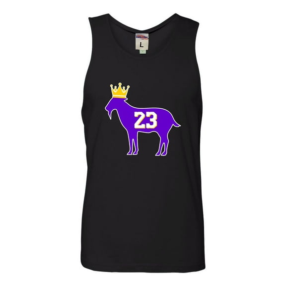 Adult Goat James G.O.A.T. King Sleeveless Tank Top Cotton T-Shirt