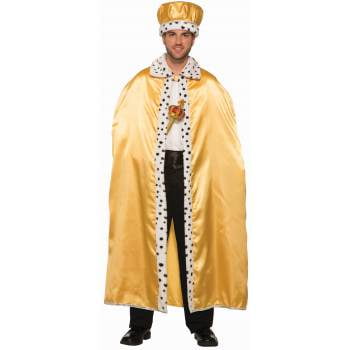 Adult Gold Royal Halloween Costume Cape - Walmart.Com