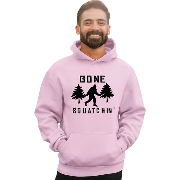 Adult Gone Squatchin' Gone Squatching Bigfoot Sasquatch Sweatshirt Hoodie
