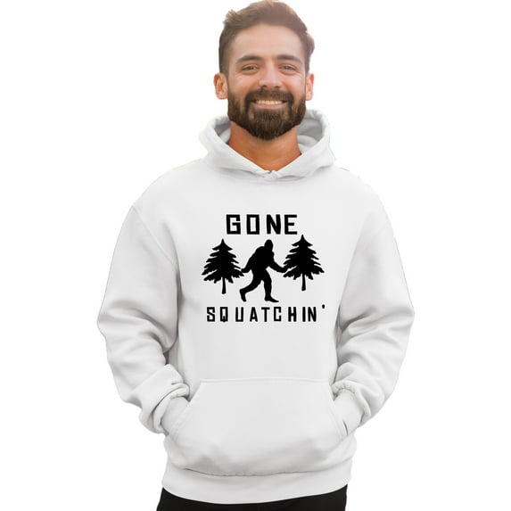 Adult Gone Squatchin' Gone Squatching Bigfoot Sasquatch Sweatshirt Hoodie