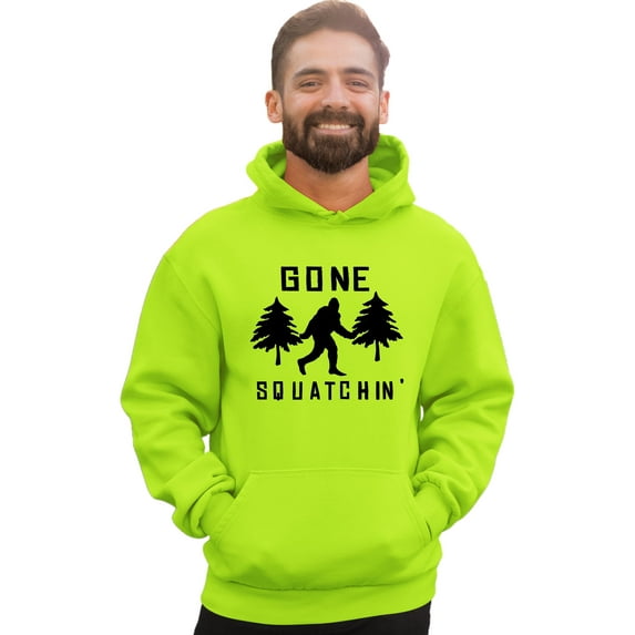 Adult Gone Squatchin' Gone Squatching Bigfoot Sasquatch Sweatshirt Hoodie