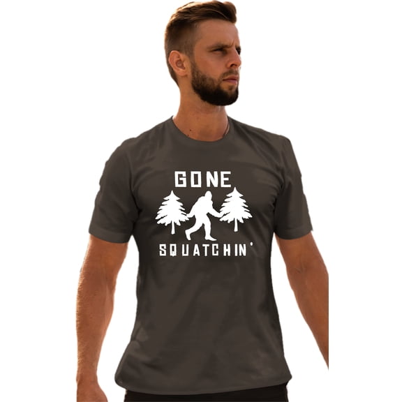 Adult Gone Squatchin' Gone Squatching Bigfoot Sasquatch T-Shirt