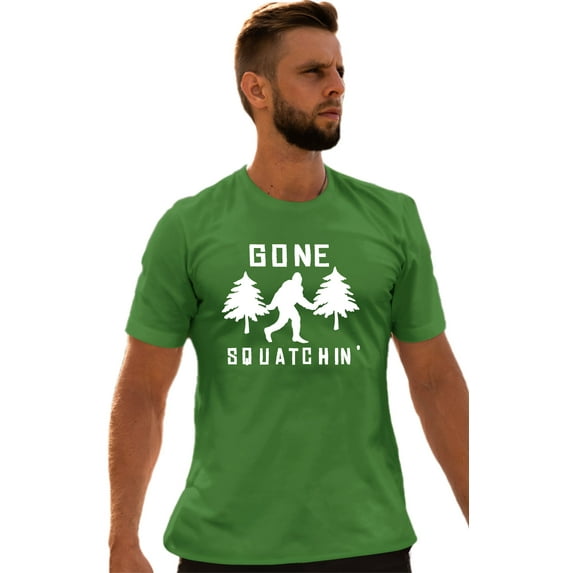 Adult Gone Squatchin' Gone Squatching Bigfoot Sasquatch T-Shirt